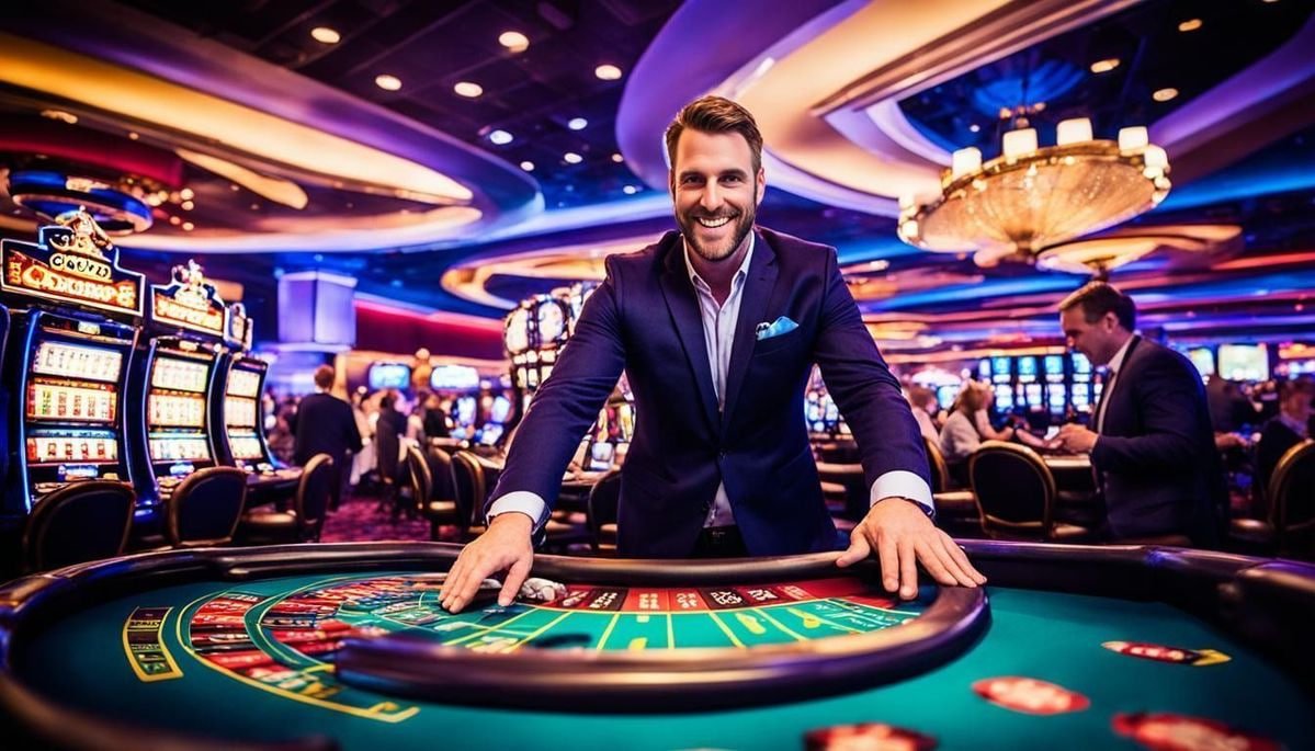 Live Baccarat Dealer ကဒ်ဖြန့်နေသောမြင်ကွင်း